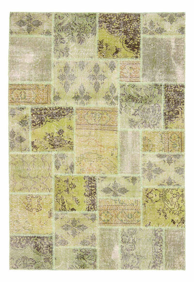 Tapete de trabalho em patchwork 172x242cm - Tapete de lã