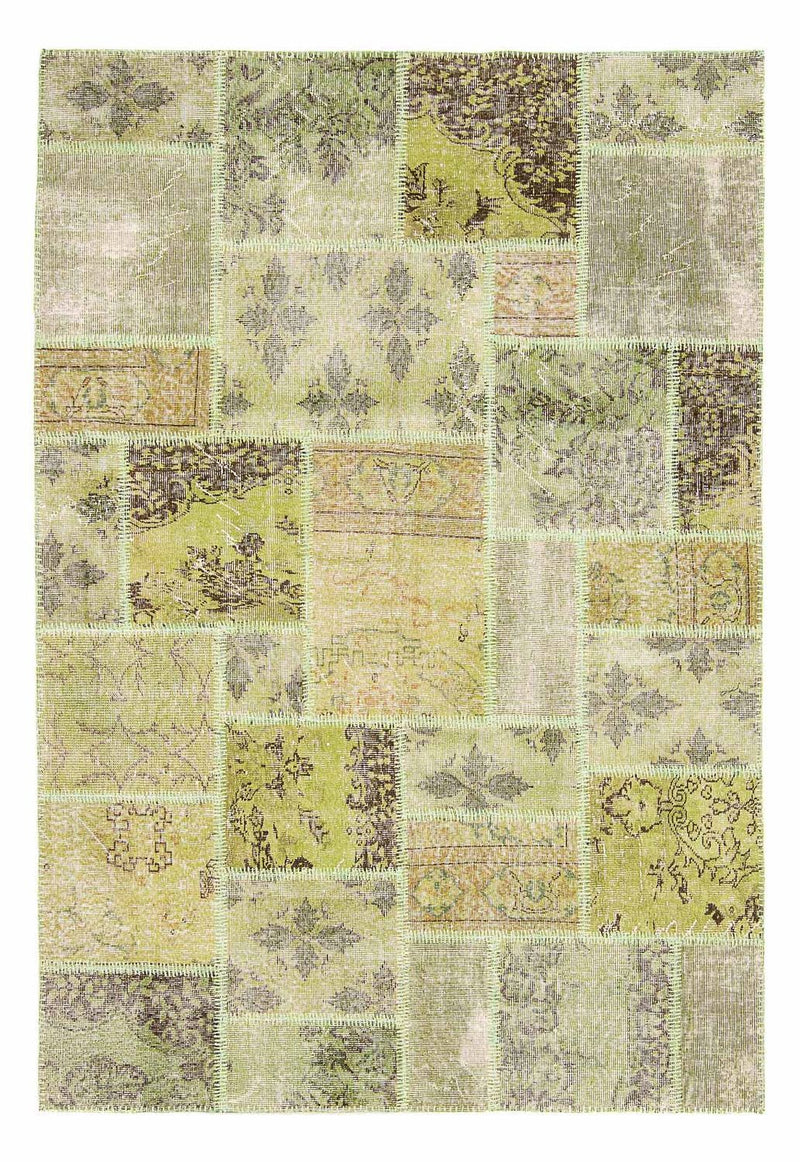 Tapete de trabalho em patchwork 172x242cm - Tapete de lã