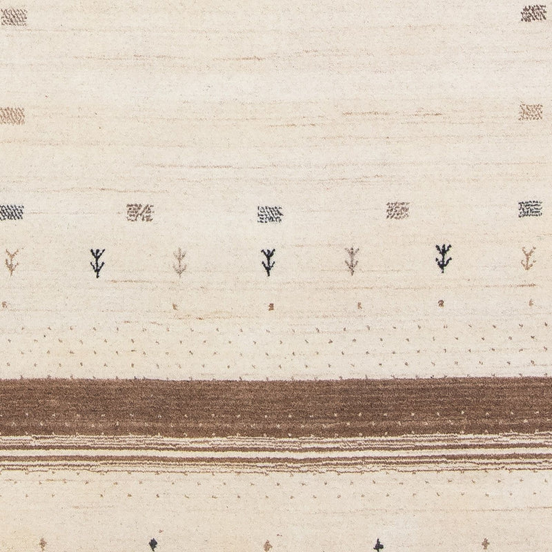 Tapete Gabbeh - Loribaft Persa - 201 x 144 cm - bege