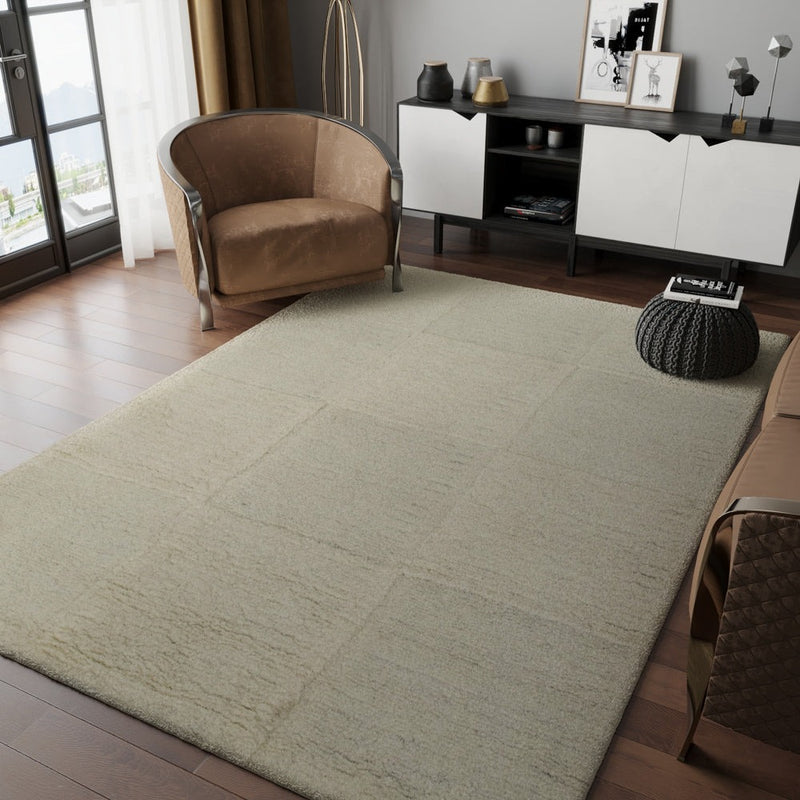 Tapete de lã Modern Merino - Tapete de lã