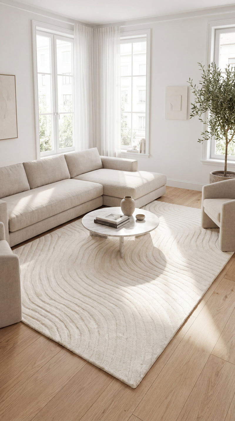 Tapete de lã Nordic Minimalism - Tapete de lã