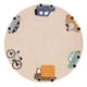 Carros Tapete Infantil Redondo